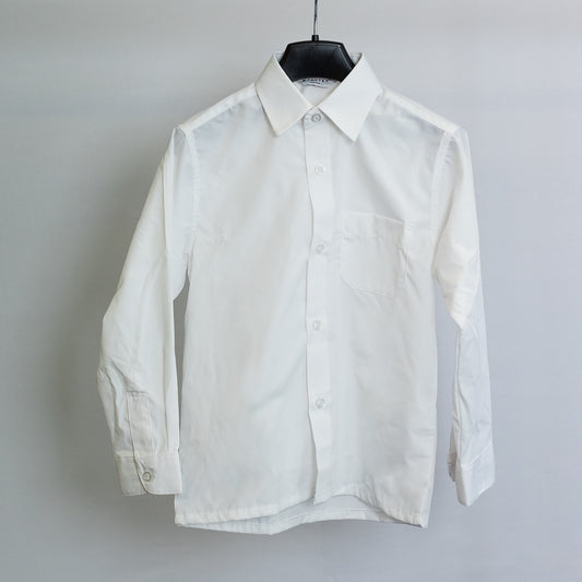 Boys Long Sleeve White Shirt